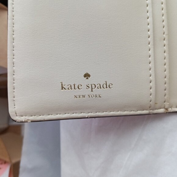 Kate Spade Madison Pink glitter Large Slim Bifold Wallet with box - Picture 14 of 15